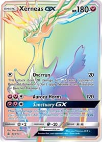 Xerneas GX (Secret) - SM - Forbidden Light - Pokemon card