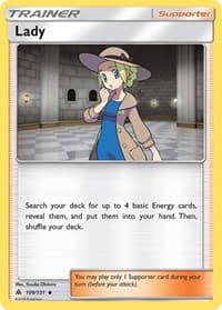 Lady - SM - Forbidden Light - Pokemon card