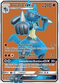 Lucario GX (Full Art) - SM - Forbidden Light - Pokemon card