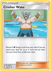 Crasher Wake - SM - Forbidden Light - Pokemon card
