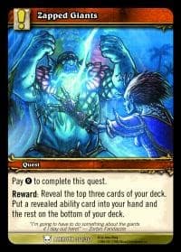 Zapped Giants - Heroes of Azeroth - WoW card