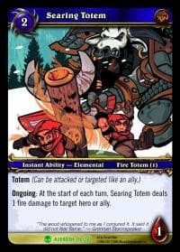 Searing Totem - Heroes of Azeroth - WoW card