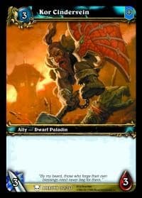 Kor Cindervein - Heroes of Azeroth - WoW card