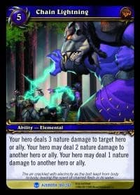 Chain Lightning - Heroes of Azeroth - WoW card