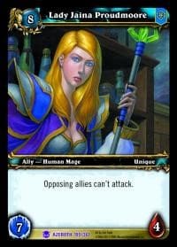 Lady Jaina Proudmoore - Heroes of Azeroth - WoW card
