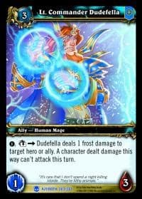 Lt. Commander Dudefella - Heroes of Azeroth - WoW card