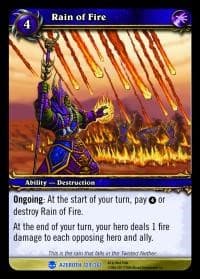 Rain of Fire - Heroes of Azeroth - WoW card