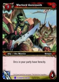 Warlord Goretooth - Heroes of Azeroth - WoW card