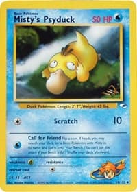 Misty's Psyduck [W Stamped] - WoTC Promo - Pokemon card