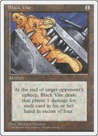 Black Vise - Fourth Edition - Magic: The Gathering card