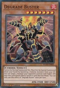 Degrade Buster - Flames of Destruction - YuGiOh card
