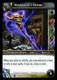 Headmaster's Charge - Heroes of Azeroth - WoW card