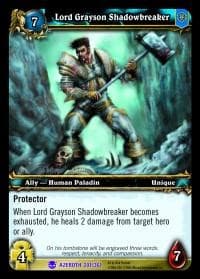 Lord Grayson Shadowbreaker - Heroes of Azeroth - WoW card