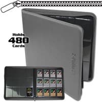 Z-Folio 12-Pocket LX Album - Gray - BCW Storage Albums - Storage Albums card