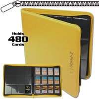 Z-Folio 12-Pocket LX Album - Yellow - BCW Storage Albums - Storage Albums card