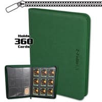 Z-Folio 9-Pocket LX Album - Green - BCW Storage Albums - Storage Albums card