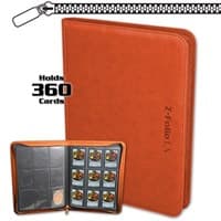 Z-Folio 9-Pocket LX Album - Orange - BCW Storage Albums - Storage Albums card