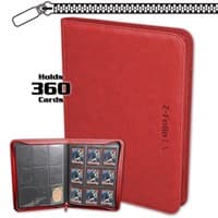 Z-Folio 9-Pocket LX Album - Red - BCW Storage Albums - Storage Albums card