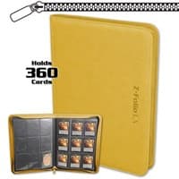 Z-Folio 9-Pocket LX Album - Yellow - BCW Storage Albums - Storage Albums card