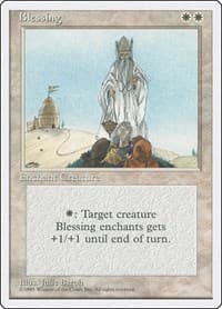 Blessing - Fourth Edition - Magic: The Gathering card