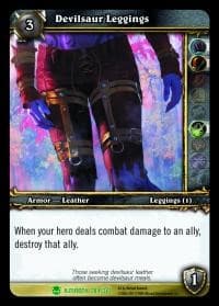 Devilsaur Leggings - Heroes of Azeroth - WoW card