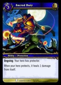 Sacred Duty - Heroes of Azeroth - WoW card