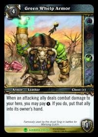 Green Whelp Armor - Heroes of Azeroth - WoW card