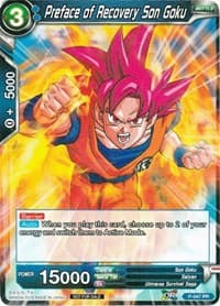 Preface of Recovery Son Goku - Promotion Cards - Dragon Ball Super: Masters card