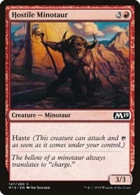Hostile Minotaur - Core Set 2019 - Magic: The Gathering card