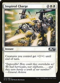 Inspired Charge - Core Set 2019 - Magic: The Gathering card
