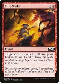 Sure Strike - Core Set 2019 - Magic: The Gathering card