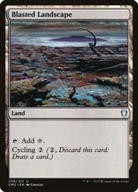 Blasted Landscape - Commander Anthology Volume II - Magic: The Gathering card