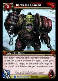 Barak the Shamed - Heroes of Azeroth - WoW card