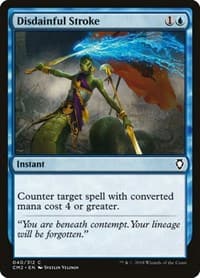 Disdainful Stroke - Commander Anthology Volume II - Magic: The Gathering card