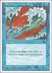Blue Elemental Blast - Fourth Edition - Magic: The Gathering card
