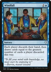 Windfall - Commander Anthology Volume II - Magic: The Gathering card