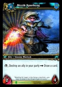 Bizzik Sparkcog - Heroes of Azeroth - WoW card