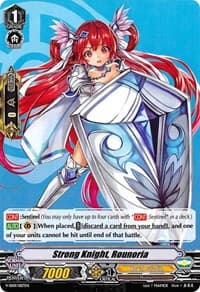Strong Knight, Rounoria - V Start Deck 01: 2018 Free Experience Deck "Royal Paladin" - Cardfight Vanguard card
