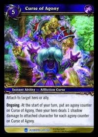 Curse of Agony - Heroes of Azeroth - WoW card