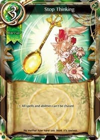 Stop Thinking - The New World Order Admissions - The Caster Chronicles card