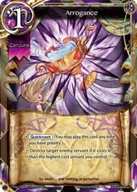 Arrogance - The New World Order Admissions - The Caster Chronicles card