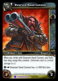 Dwarven Hand Cannon - Heroes of Azeroth - WoW card