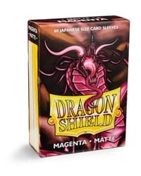 Dragon Shield Matte Japanese Sleeves - Magenta (60-Pack) - Dragon Shield Card Sleeves - Card Sleeves card
