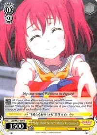 "My Dear Sister" Ruby Kurosawa - Love Live! Sunshine!! Extra Booster - Weiss Schwarz card
