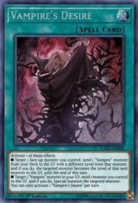 Vampire's Desire - Dark Saviors - YuGiOh card