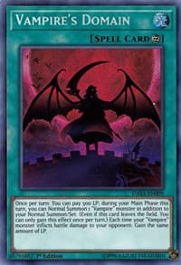 Vampire's Domain - Dark Saviors - YuGiOh card