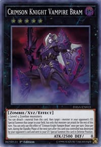 Crimson Knight Vampire Bram - Dark Saviors - YuGiOh card