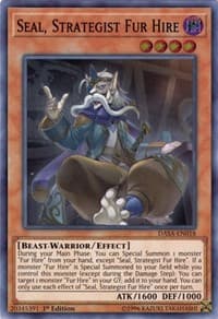 Seal, Strategist Fur Hire - Dark Saviors - YuGiOh card