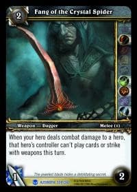 Fang of the Crystal Spider - Heroes of Azeroth - WoW card