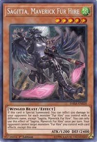 Sagitta, Maverick Fur Hire - Dark Saviors - YuGiOh card